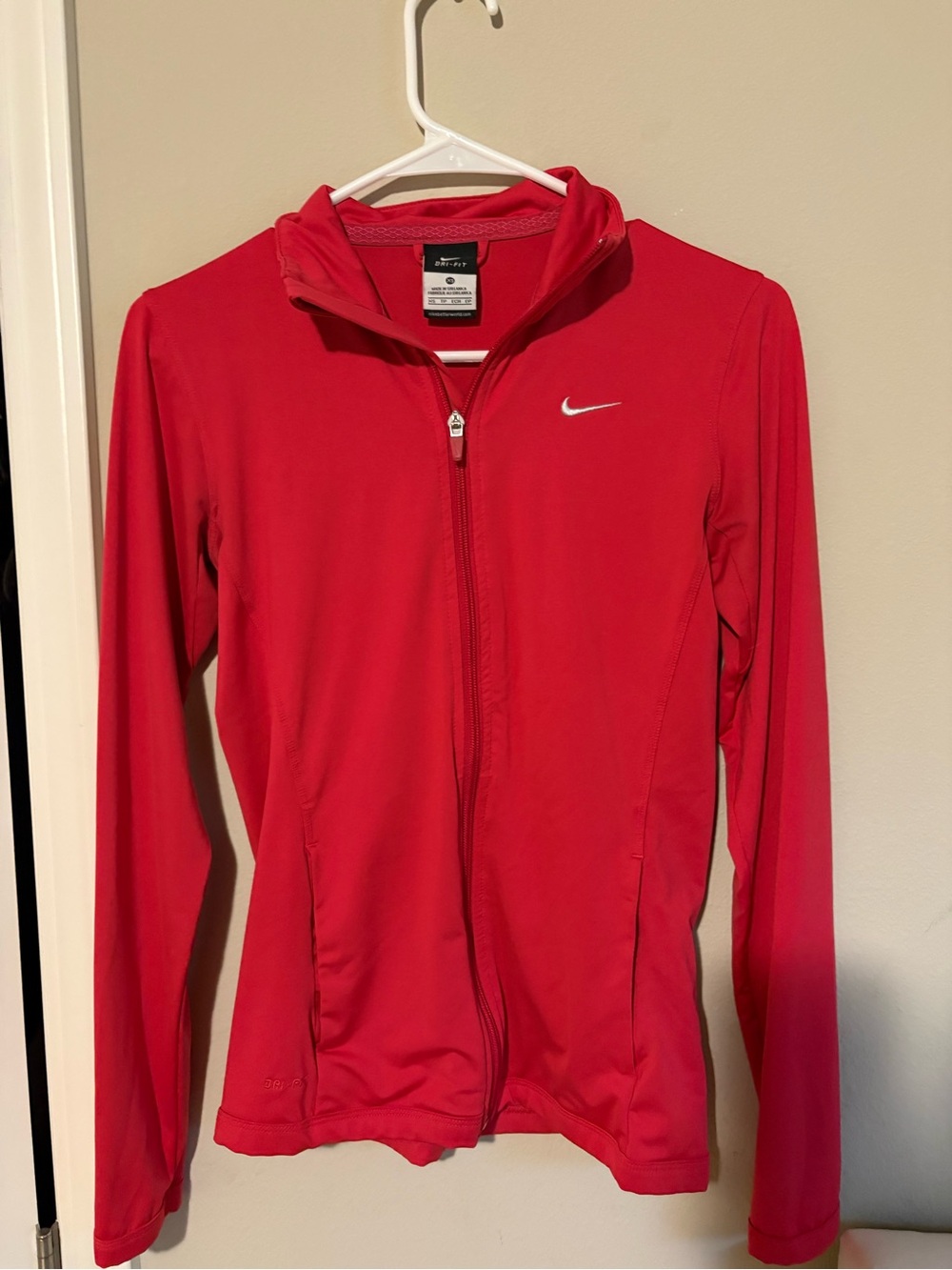 Nike Women's Bright Red Full-Zip Utility Jacket